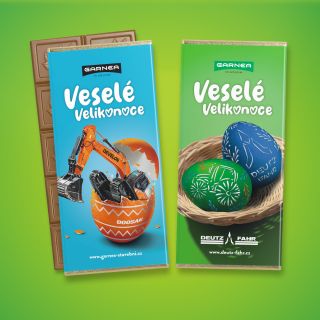 Povedenou grafiku s originálními nápady jsme obdrželi od našeho nového zákazníka. Bagr, který se klube z velikonočního...